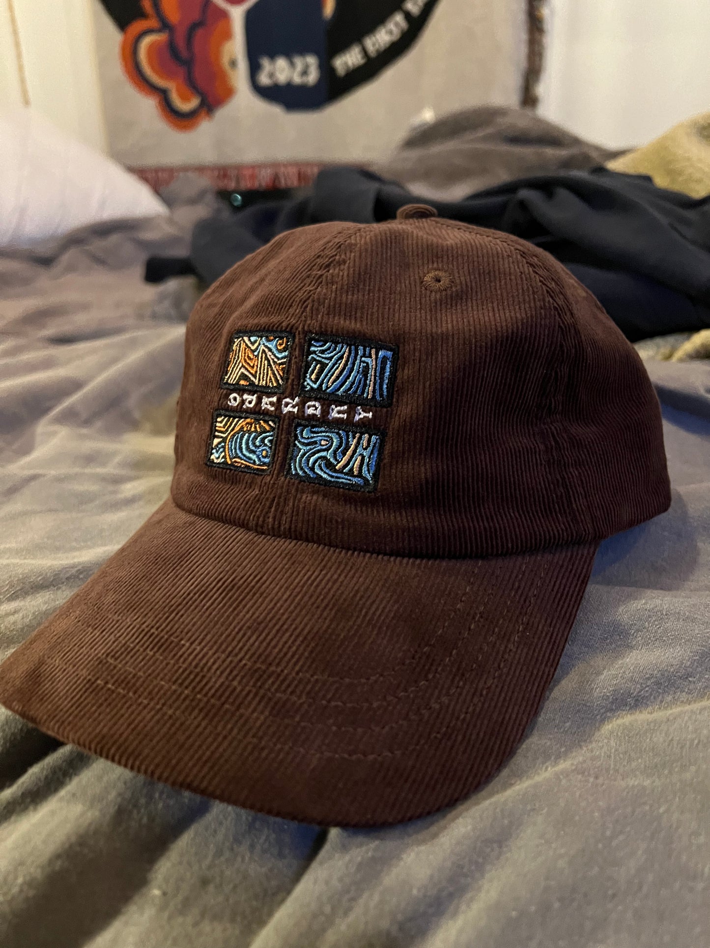Flagship VTG Embroidered Corduroy Cap W/ Writing